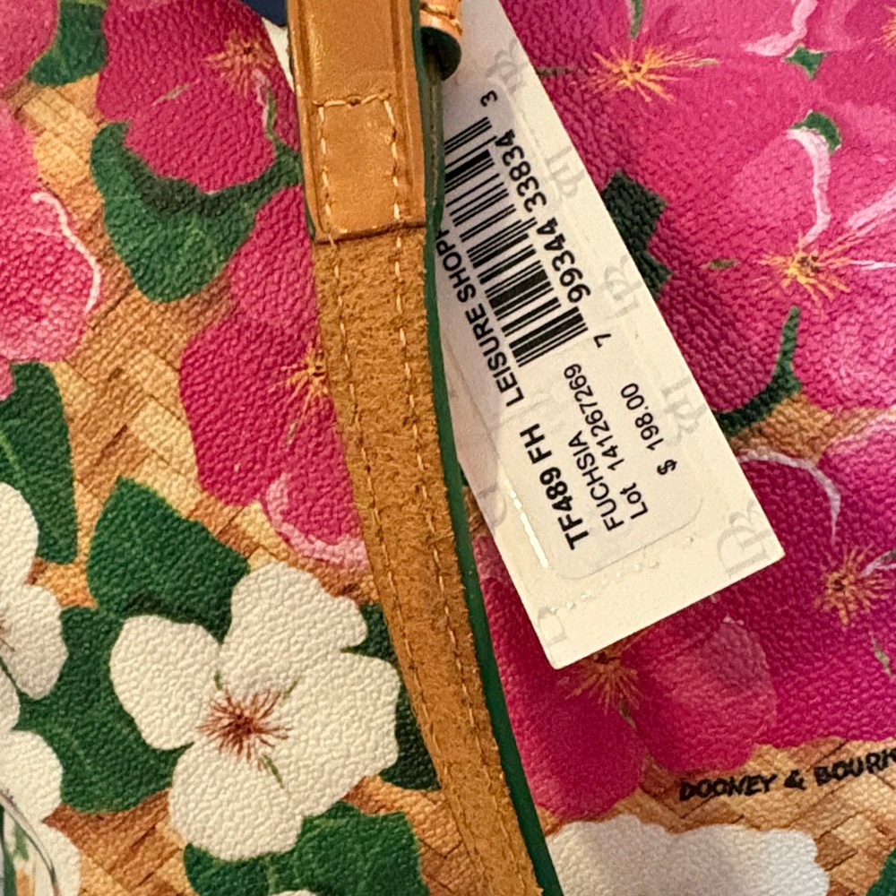 Dooney & Bourke Floral Tote - Pink, Green, and White - Picture 5 of 15